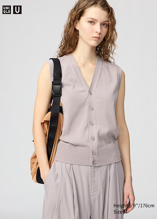 Вязаний жилет на ґудзиках uniqlo u