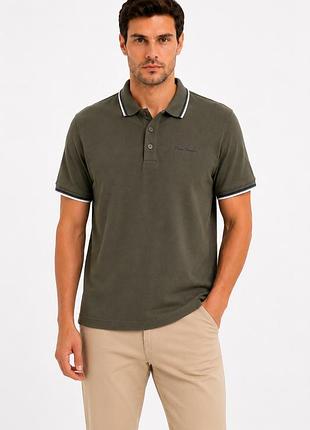 Чоловіче поло pierre cardin xl 100% бавовна кольору хакі
