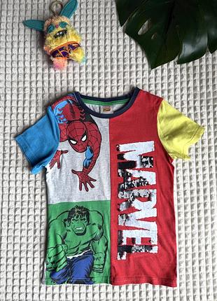 Бавовняна яскрава футболка marvel на хлопчика