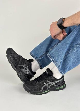 Чоловічі кросівки asics gel-kayano 20 black green