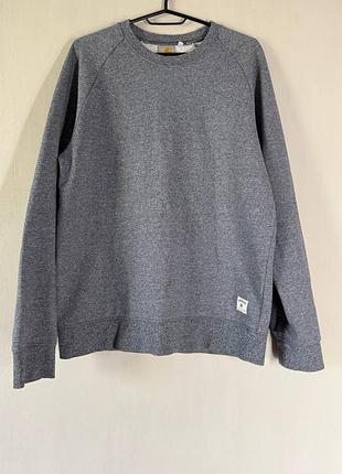 Мужской свитшот carhartt wip holbrook sweat / серая оригинальная кофта (размер m)