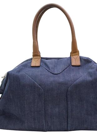 Джинсова сумка yves saint laurent easy ysl denim shoulder bag оригінал преміум