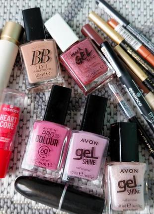 🔥великий лот декоративної косметики 17 од. catrice, essence, avon...