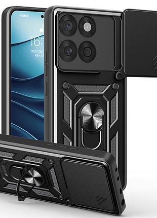 Противоударный чехол motomo ring camera slide moto edge 60 / edge 60 fusion черный