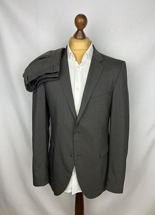 Strellson classic brown wool suit класичний костюм-двійка стреллсон вовна