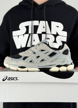Asics gel-nyc grey metallic black