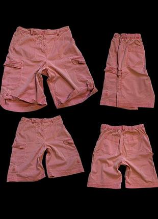 Рожеві карго шорти pink cargo shorts y2k vintage bimbo energy opium archive rap custom 00’s