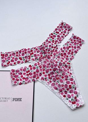 Кружевные трусики виктория сикрет victoria’s secret трусы стринги