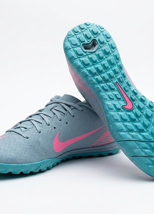 Сороконожки nike air zoom vapor 16 tf academy turquoise/pink fq8449-301 40 размер 25 см
