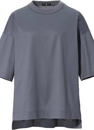 Футболка оверсайз оригінал uniqlo +j jil sander supima cotton oversized