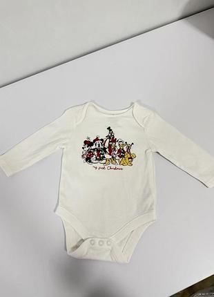 Боді primark disney «my first christmas» 68 см