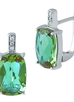 Срібні сережки proba зі султаніт султанітом 6.852ct (1935637)