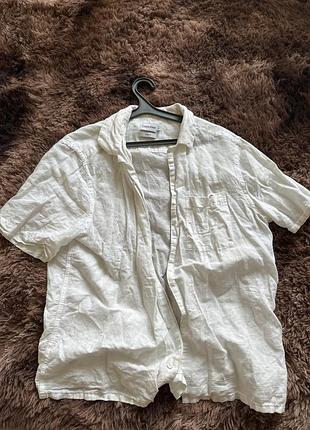 Рубашка calvin klein льняна