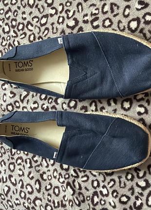 Toms wear good чоловічі макасіни сині