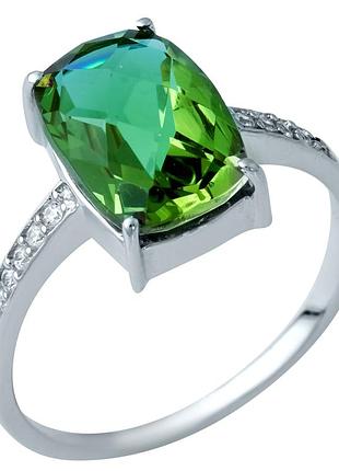 Серебряное кольцо proba с султанит султанитом 3.53ct, вес изделия 2,77 гр (1937600) 18 размер