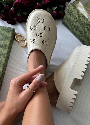 Сабо мюлі мюли шлепки шлепанцы тапки шльопанці шльопки в стилі gucci шлепки шлепанцы