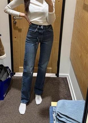 Джинси levi’s жіночі, темно-сині, 24 розмір