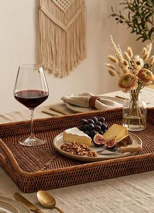 Поднос с ручками плетена из ротанга morning, 54*37*5 см, 71080-brown nai