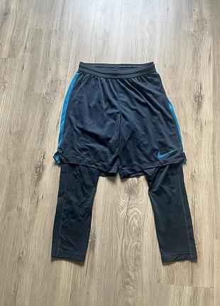 Спортивні шорти nike 2-in-1 з тайтсами оригінал