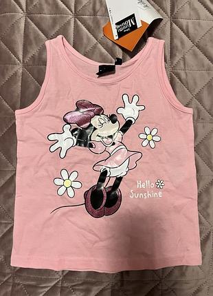 Майка для дівчинки disney 110 розмір мінні маус