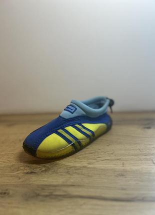 Adidas аквашузи / коралки сині з жовтим дитячі (маленький розмір) б/у