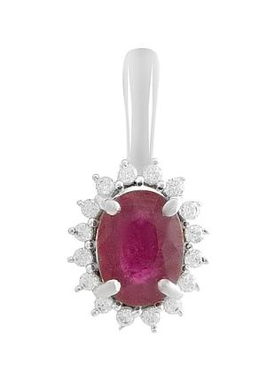 Срібна підвіска proba з рубіном 1.253ct (2187844)