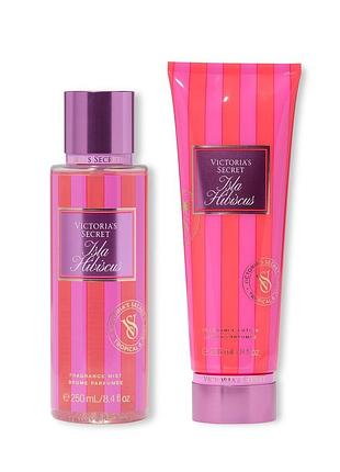 Парфюмированный набор для тела isla hibiscus victoria’s secret лосьон и мост