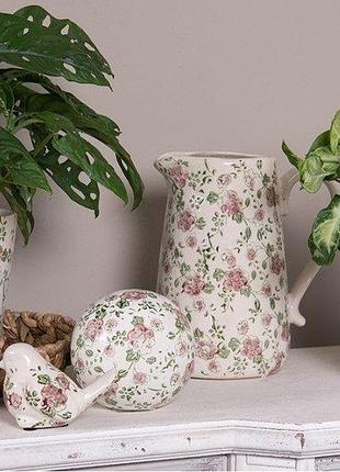 Декоративний керамічний глечик в вінтажному стилі, 20*14*23 см, 6ce1563l nai