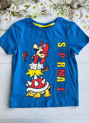 Футболка на хлопчика бавовняна super mario primark, р.104 см (3-4 роки)
