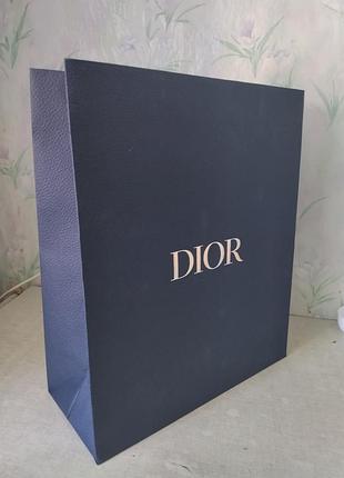 Оригинальный пакет dior большой темно-синий