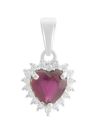 Серебряная подвеска proba с рубином 1.433ct (2187998)