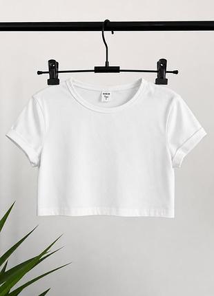 Біла базова футболка shein xs-s