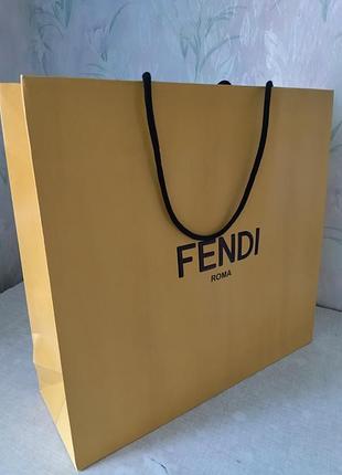 Оригінальний пакет fendi жовтий, великий