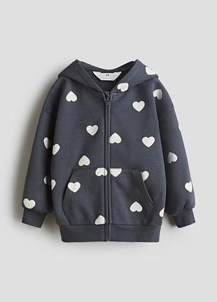 Тепла кофта h&m на флісі для дівчинки