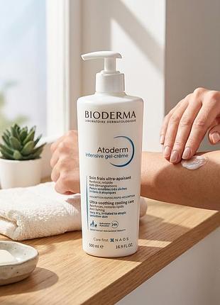 Успокаивающий интенсивный гель-крем для сухой и атопической кожи bioderma atoderm intensive gel-crème, 500 мл