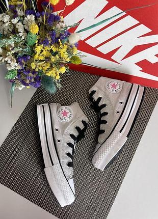 Оригинальные высокие кеды converse на платформе