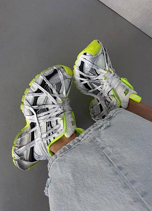 Жіночі кросівки balencia ga 3xl extreme laces | acid silver