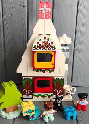 Конструктор lego duplo пряничный домик санты (10976)