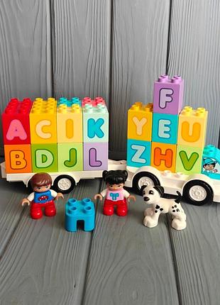 Конструктор lego duplo town вантажівка з абеткою  (10421)