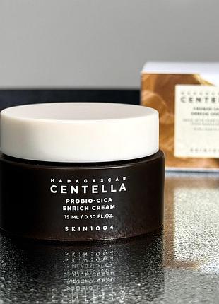 Інтенсивно зволожувальний крем для відновлення шкіри skin1004 madagascar centella probio-cica enrich cream 15 ml mini