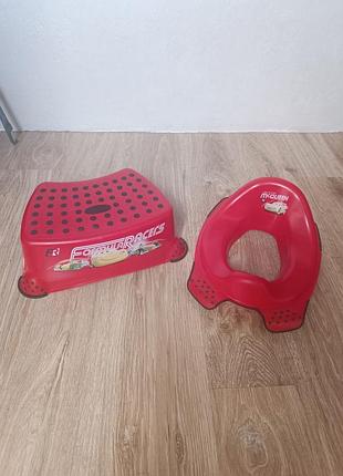 Комплект горшок и подставка disney, formula racers