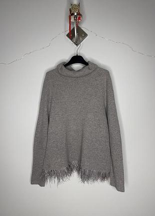 Светр з пірьям marc cain кашемір, вовна, fw25/26, n3, s/m