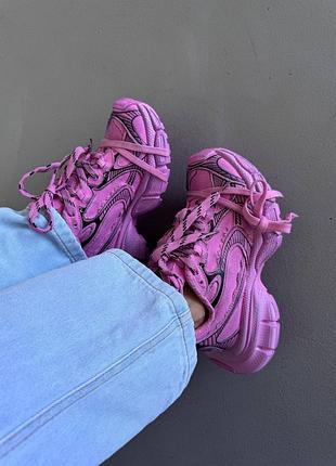 Жіночі кросівки balencia ga 3xl | vintage pink / black