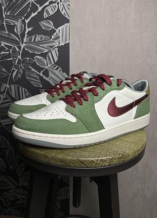 Мужские кожаные кроссовки air jordan 1 retro low, размер 46