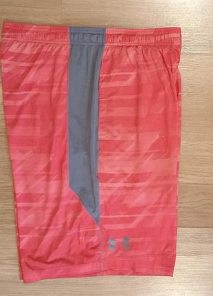 Шорти чоловічі under armour boys' stunt printed shorts у кольорі magma orange