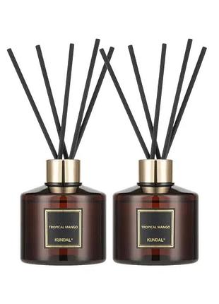 Аромадиффузор для дома "тропическое манго" kundal perfume diffuser tropical mango 200ml*2ea (набор)