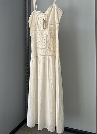 Сарафан zara, коттон, розмір xl