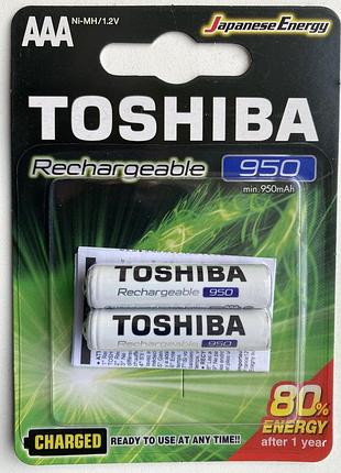 Акумулятор aaa toshiba 950mah блістер 2 шт ft