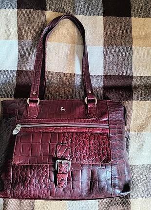 Сумка кожаная ручная ashwood leather handbag