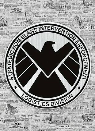 Залізна емблема marvel s.h.i.e.l.d щит